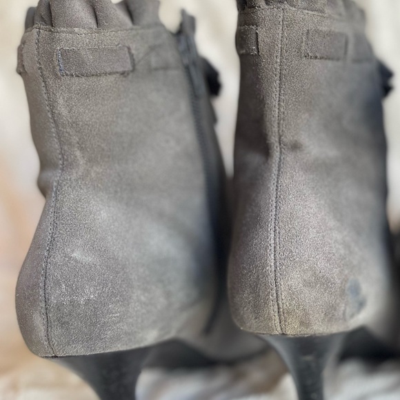 Suede High Heeled Booties - Picture 4 of 9